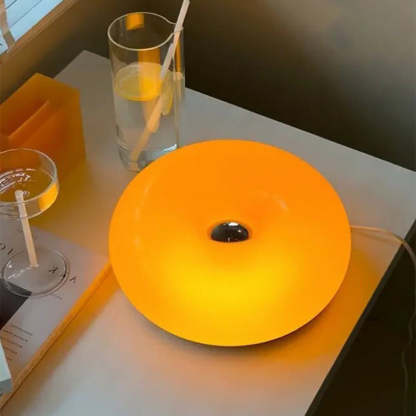 Cute Donut Lamp Orange / White Table Lamp -Homdiy