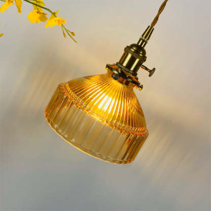 Vintage Glass Round Pendant Lighting