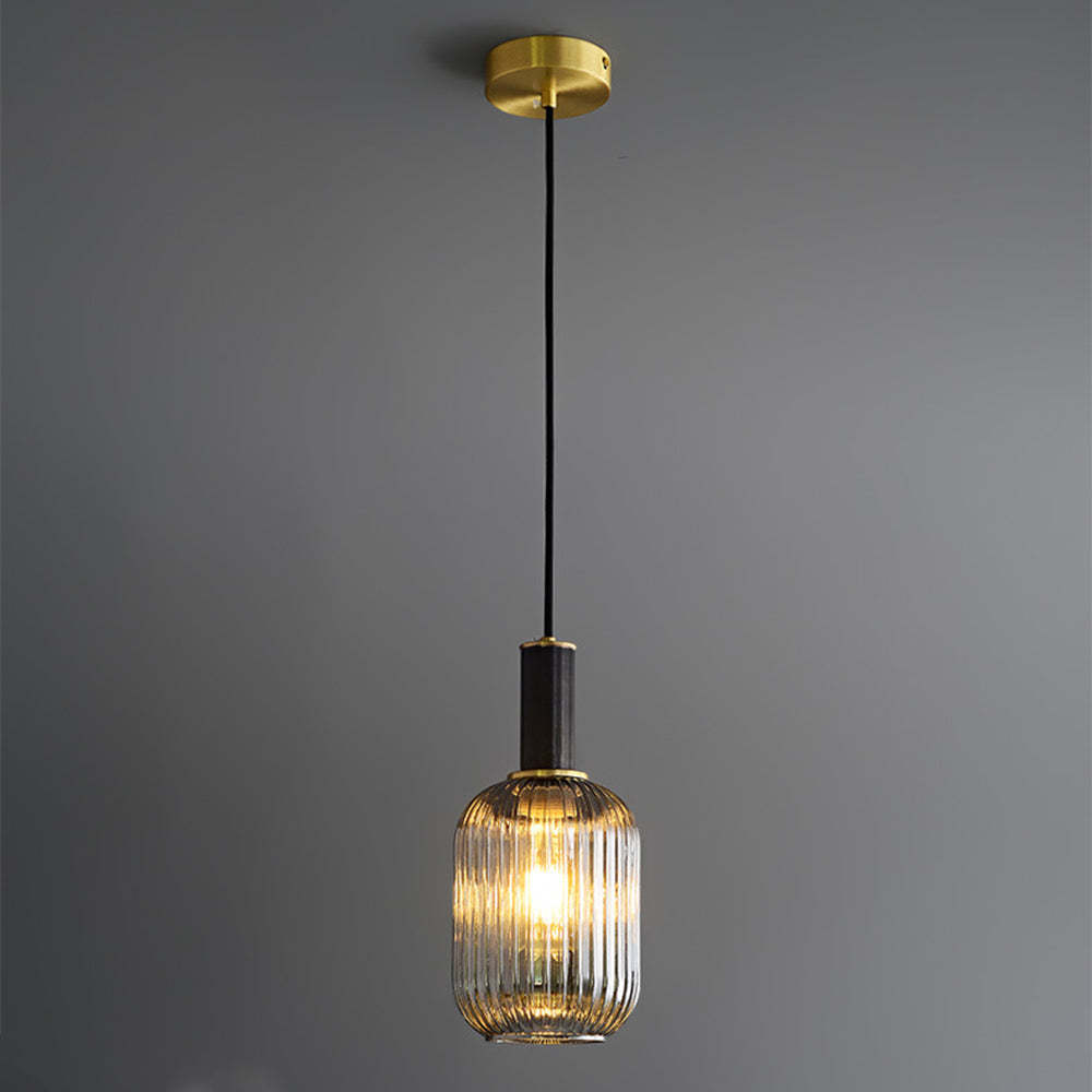 Black Copper Glass Ceiling Pendant Light