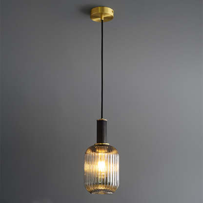 Black Copper Glass Ceiling Pendant Light