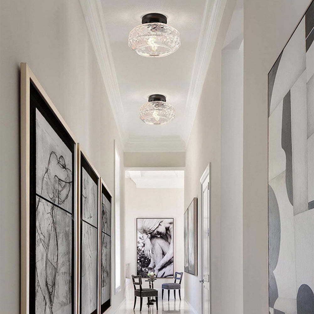 Luxury Metal Glass Round Ceiling Light