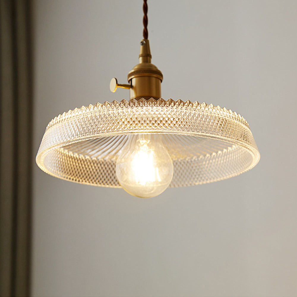 Antique Single Glass Bedroom Pendant Lights