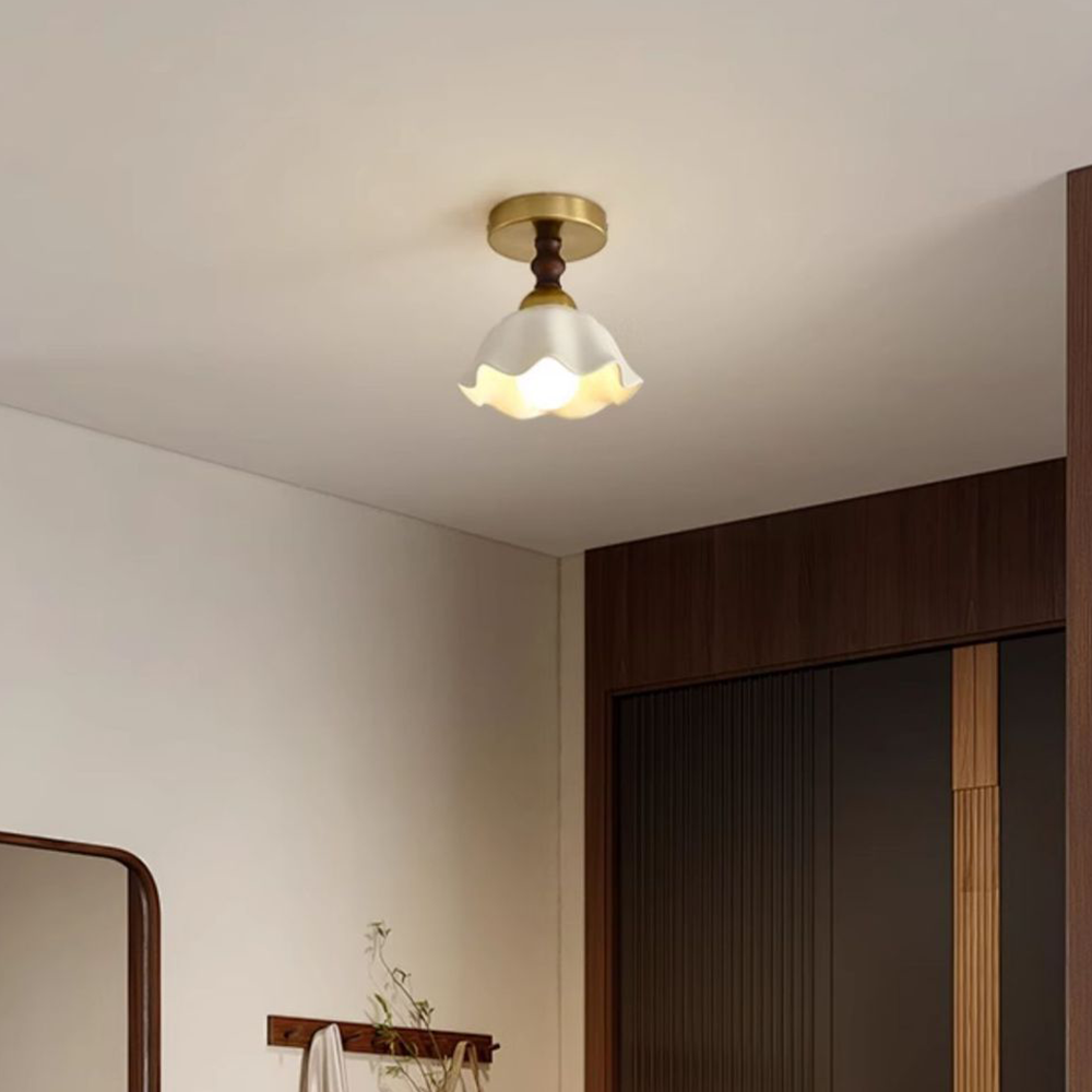 Modern White Globe  Hallway Ceiling Lighting