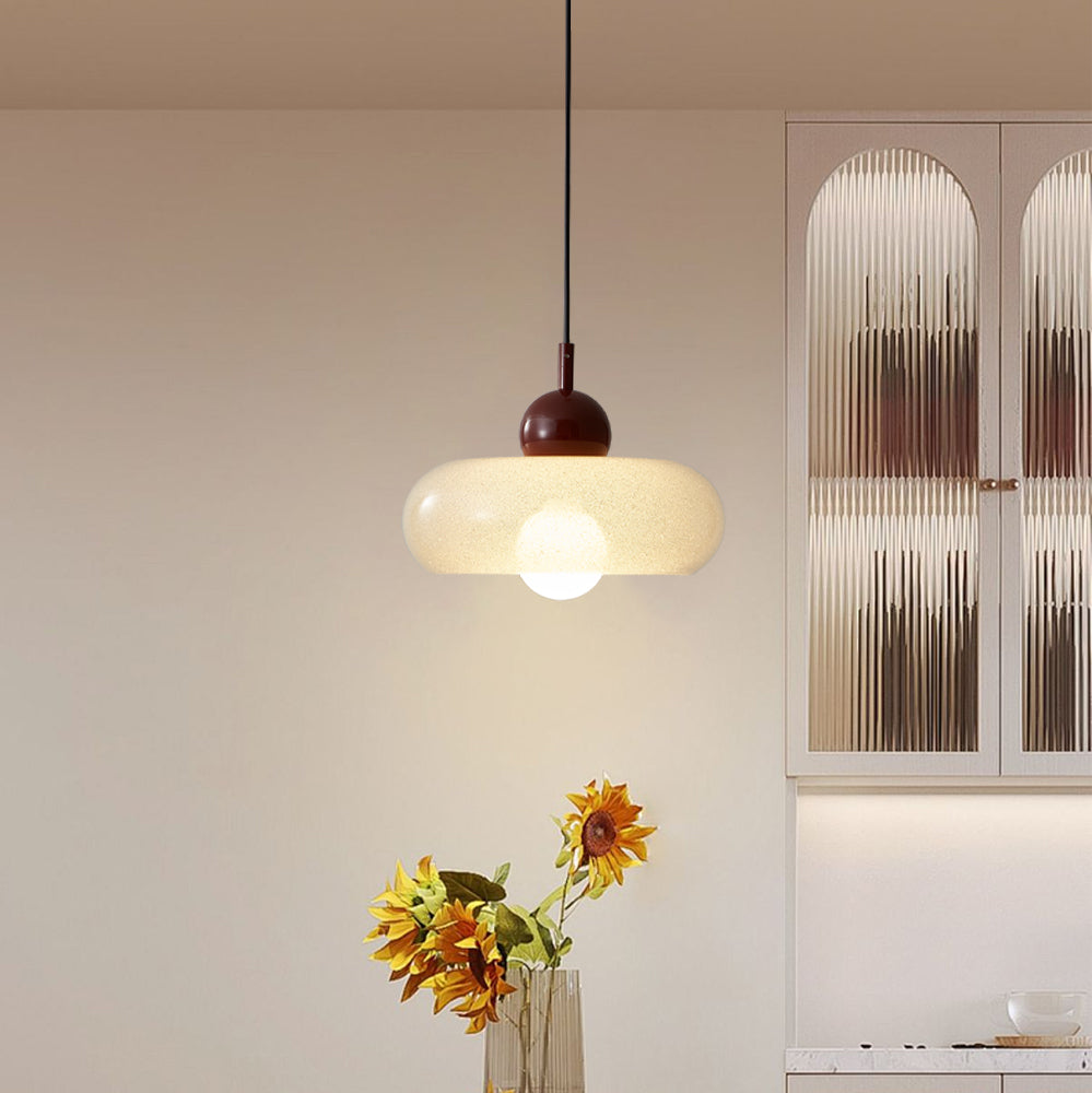 Modern Minimalist Red Iron Pendant Lights For Living Room