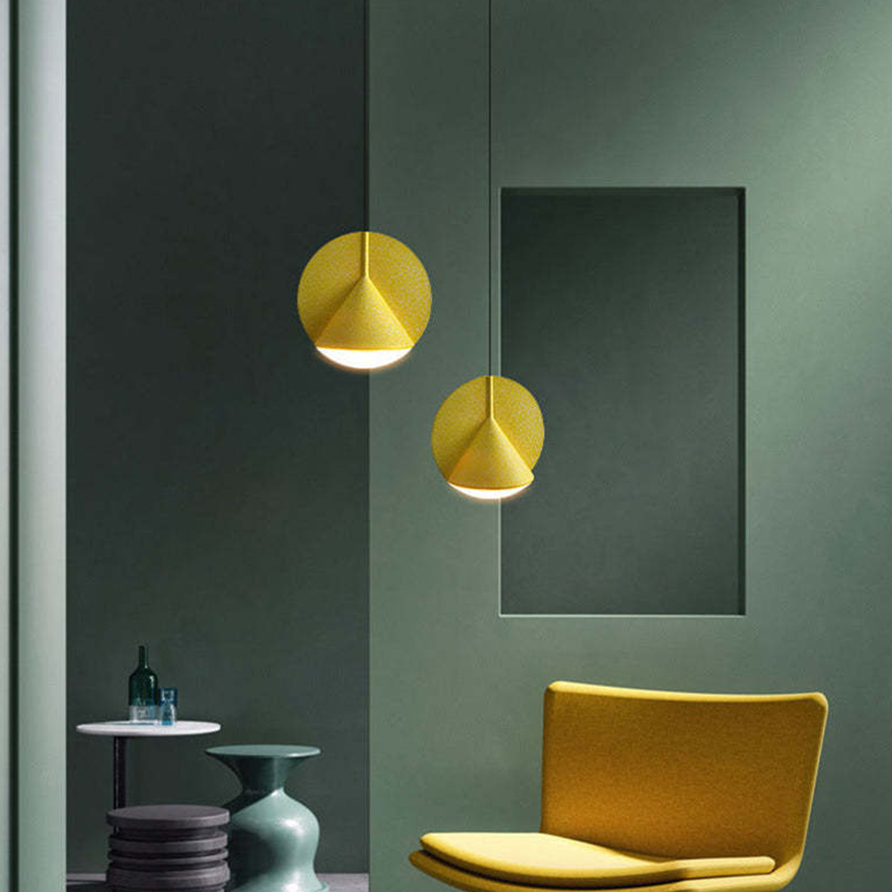 Macaron Industrial Resin LED Pendant Lights For Dining Room