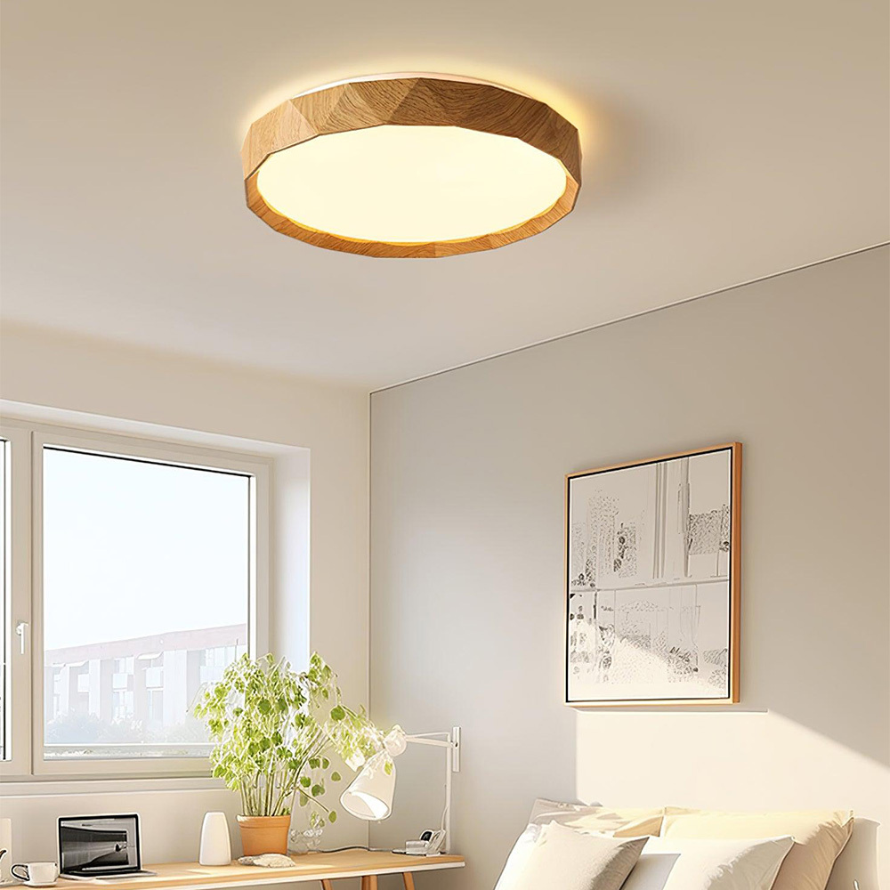 Retro Stylish Iron Flush Mount LED Ceiling Lights For Living Room