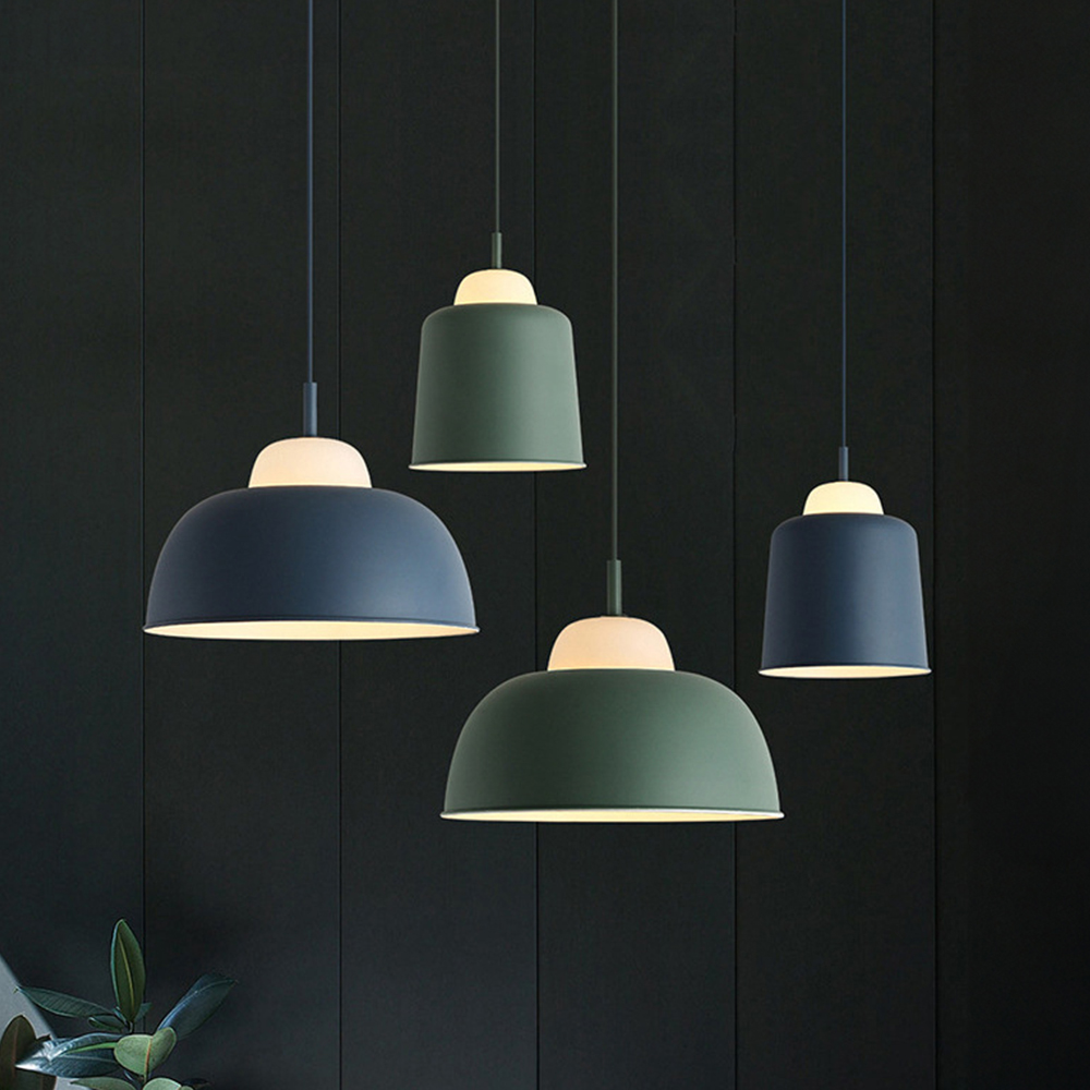 [Copy]Creative Wood Dining Room White Pendant Lights