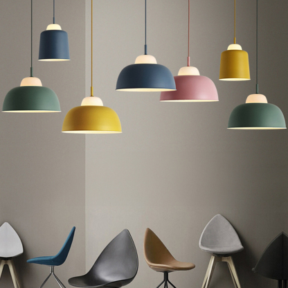 [Copy]Creative Wood Dining Room White Pendant Lights