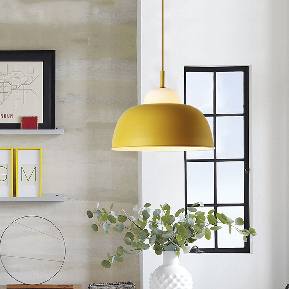 [Copy]Creative Wood Dining Room White Pendant Lights