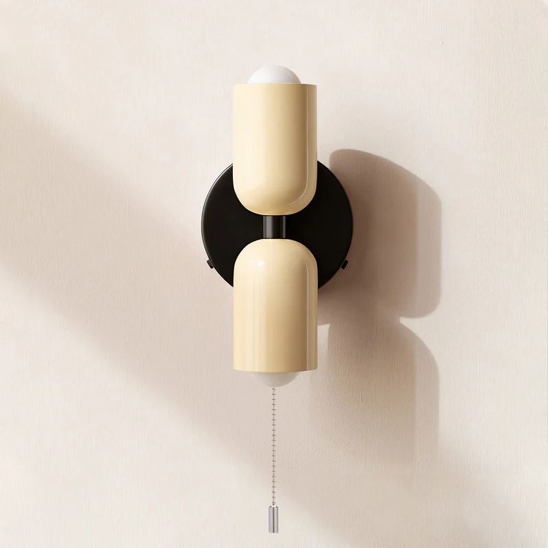 Modern Cream Style Double Head Home Deco Wall Light