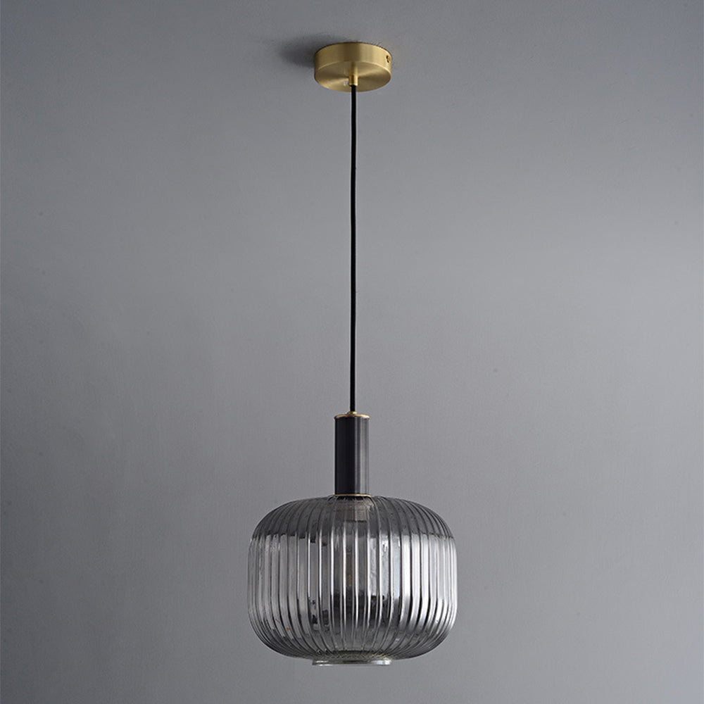 Black Copper Glass Ceiling Pendant Light
