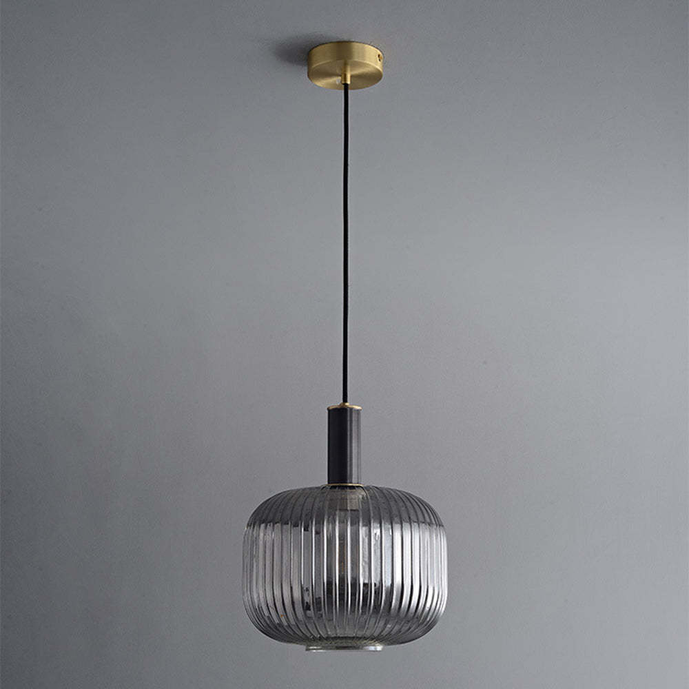 Black Copper Glass Ceiling Pendant Light