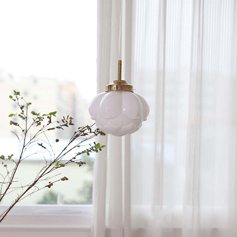 Vintage Art Glass Hanging Lamps