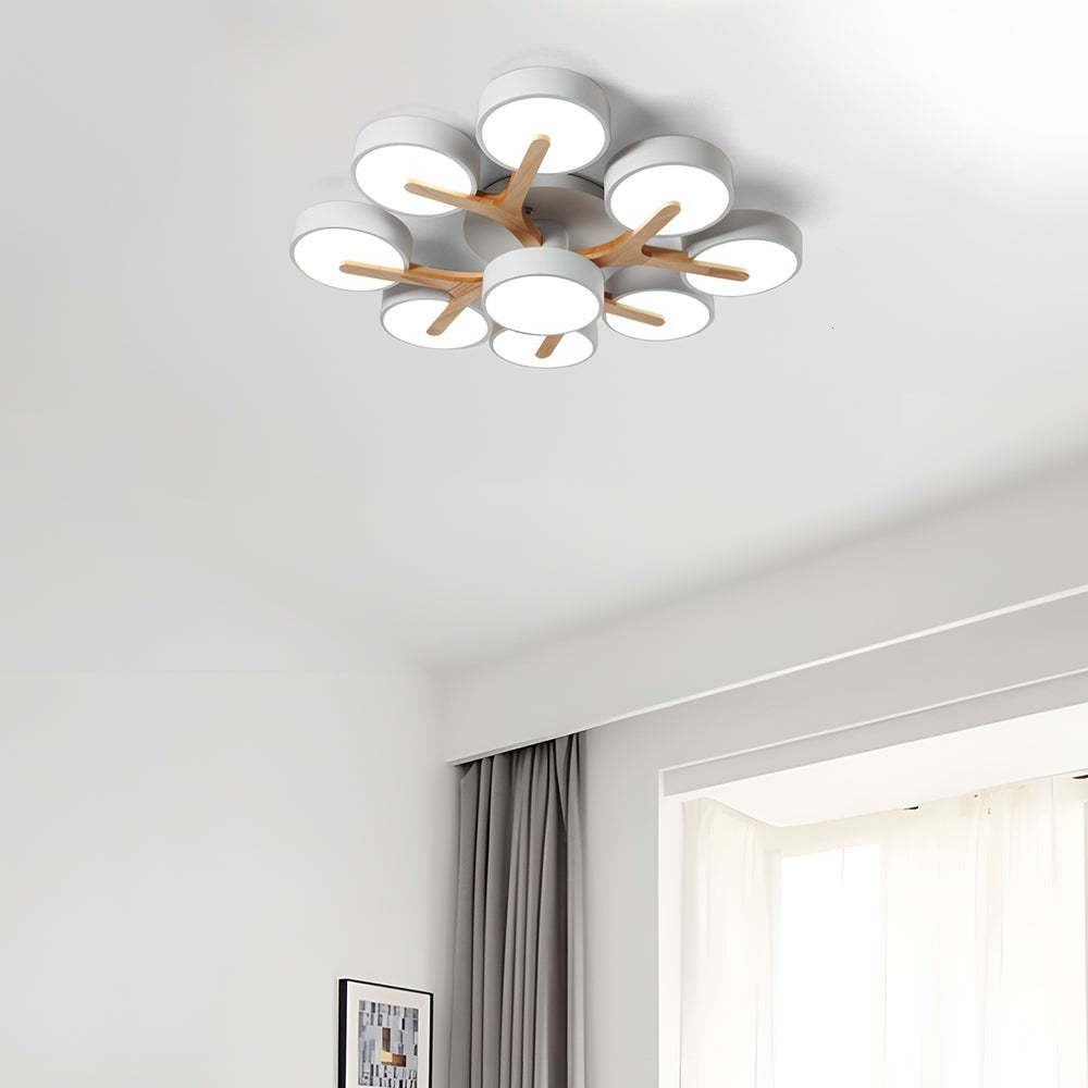 Homdiy Ceiling Lights Luxurious Chic Acrylic Living Room LED Ceiling Light