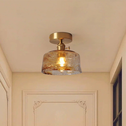 Antique Simple Glass Ceiling Lighting For Bedroom