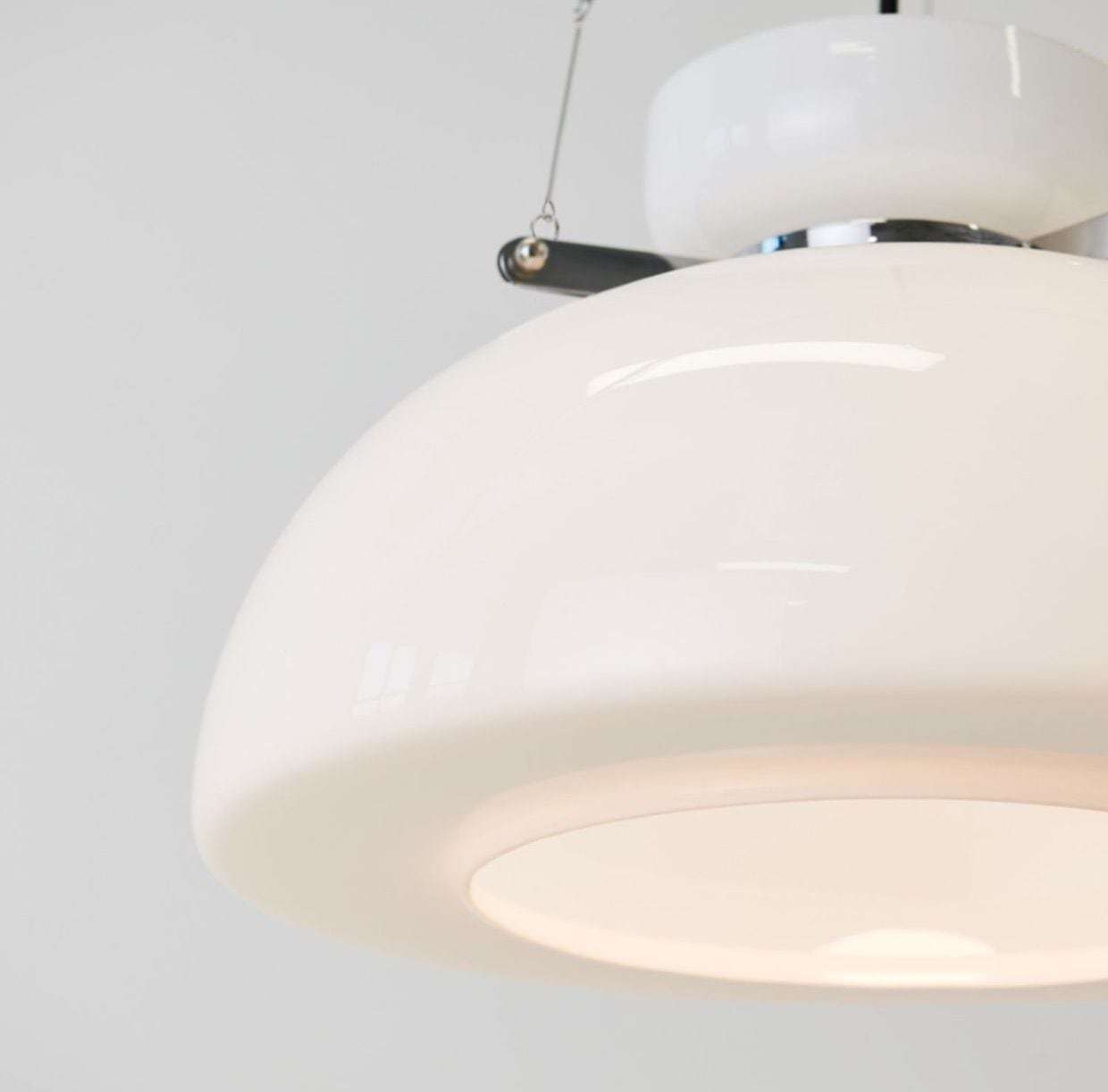 Mid-Century Modern Bauhaus Dome Glass Pendant Light -Homdiy