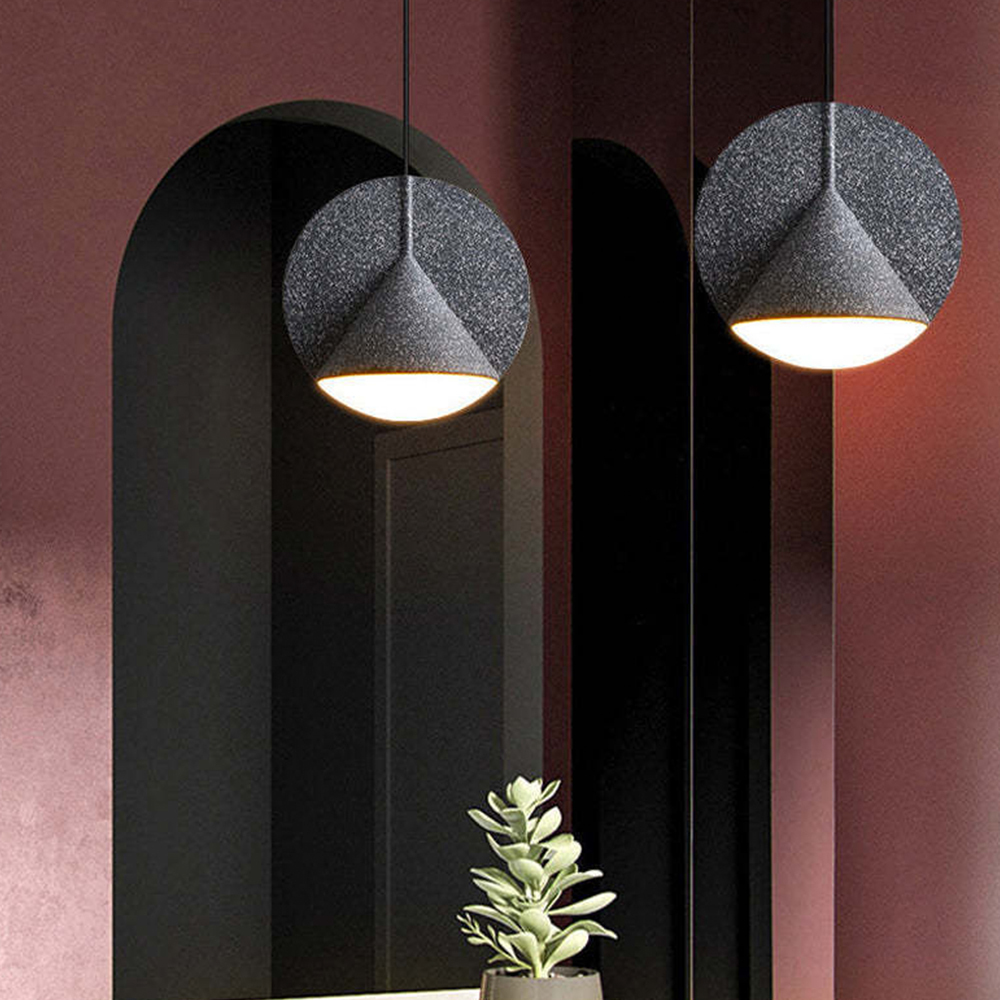 Macaron Industrial Resin LED Pendant Lights For Dining Room