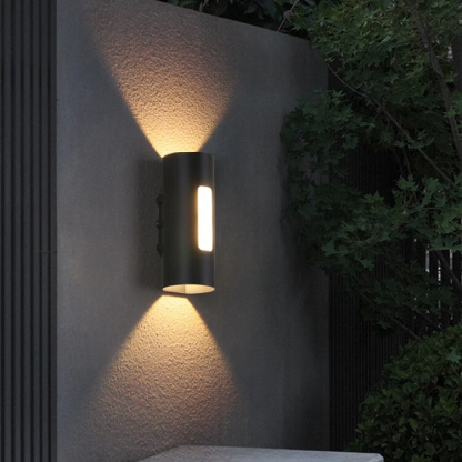 Modern Round IP65 Black LED Outdoor Wall Light