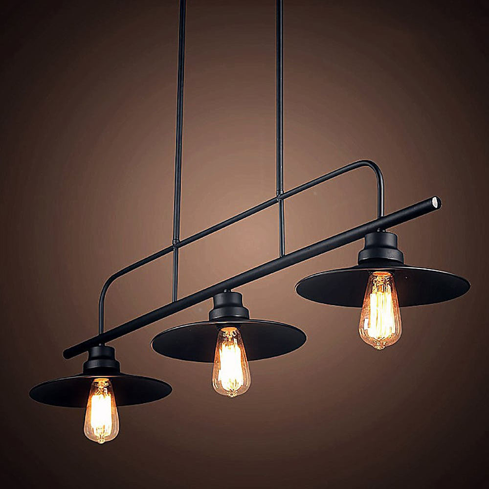 Industrial Black Ceiling Light For Kitchen Island