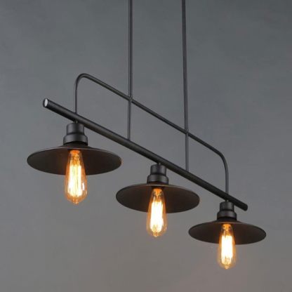 Industrial Black Ceiling Light For Kitchen Island