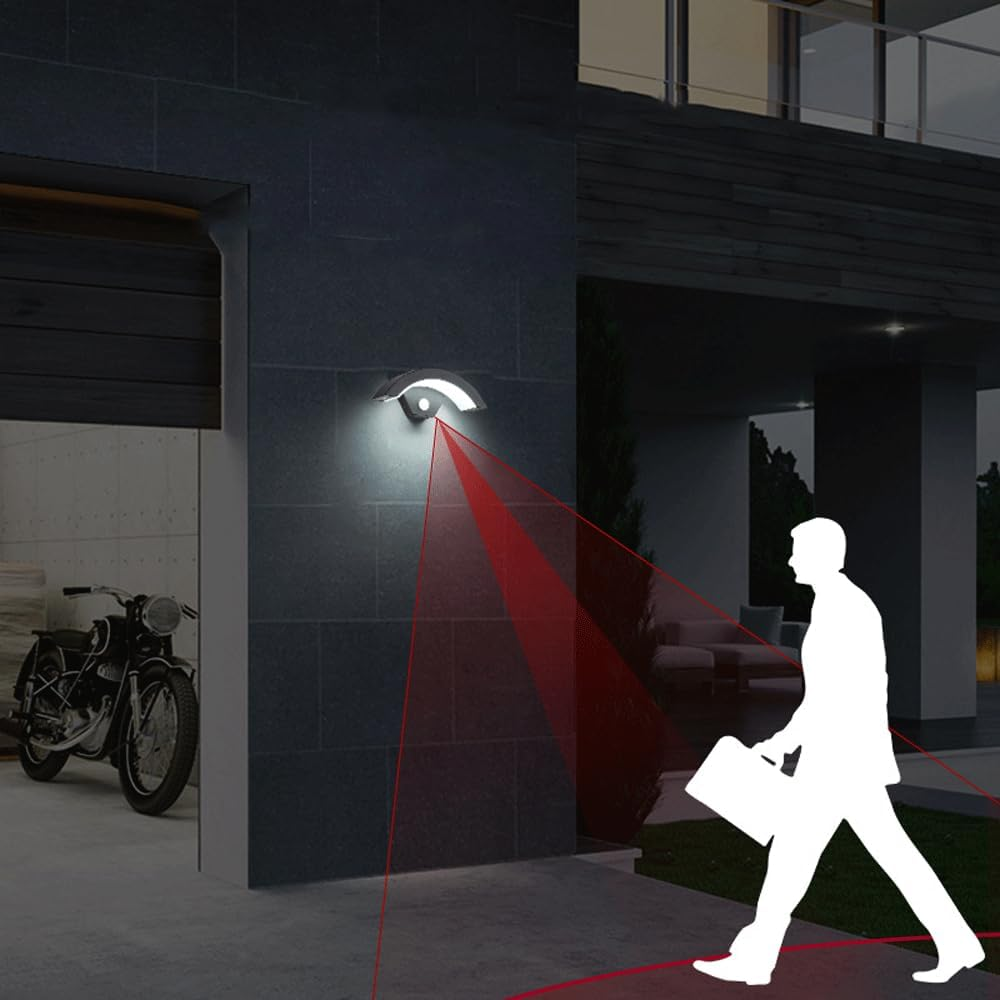 Modern Black Outdoor Wall Lights for Garden