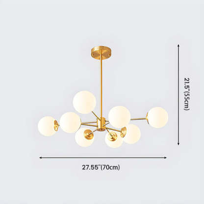 Modern Gold Luxury Brass Chandelier Light For Bedroom