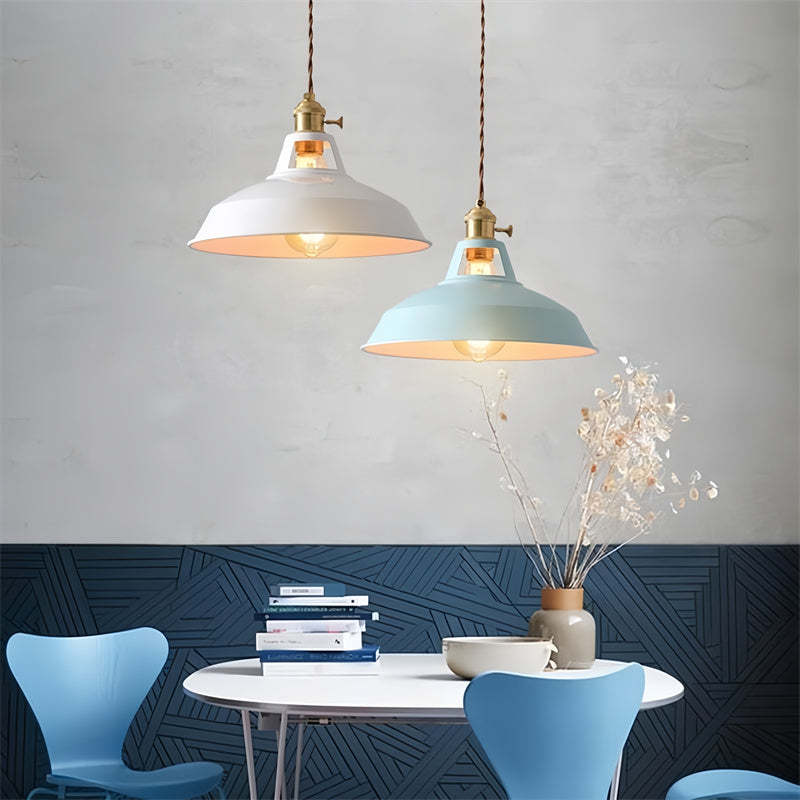 Modern Colourful Simple Kitchen Iron Pendant Light