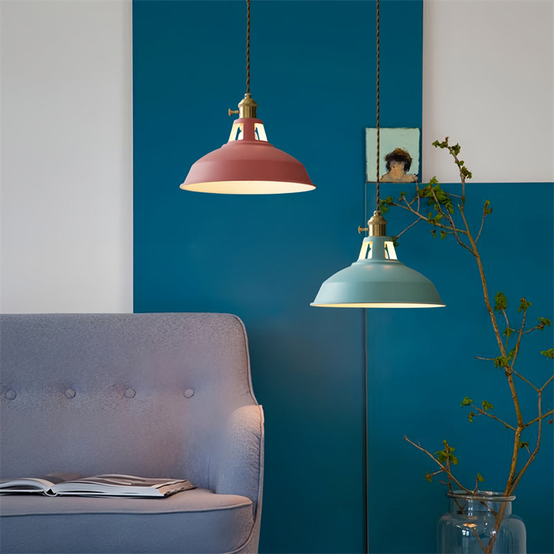 Modern Colourful Simple Kitchen Iron Pendant Light