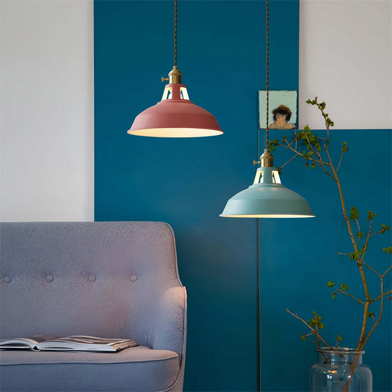 Modern Colourful Simple Kitchen Iron Pendant Light