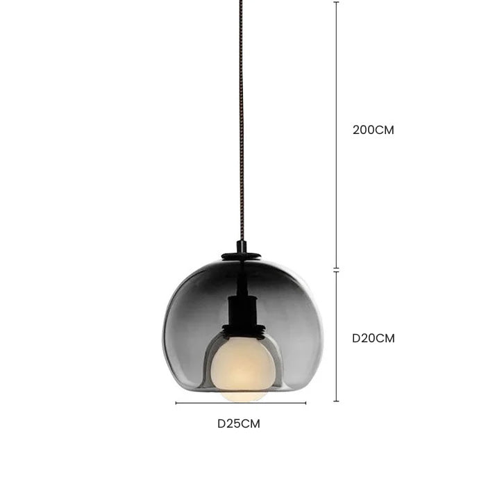 Modern Multi-Head Glass Kitchen Pendant Lights