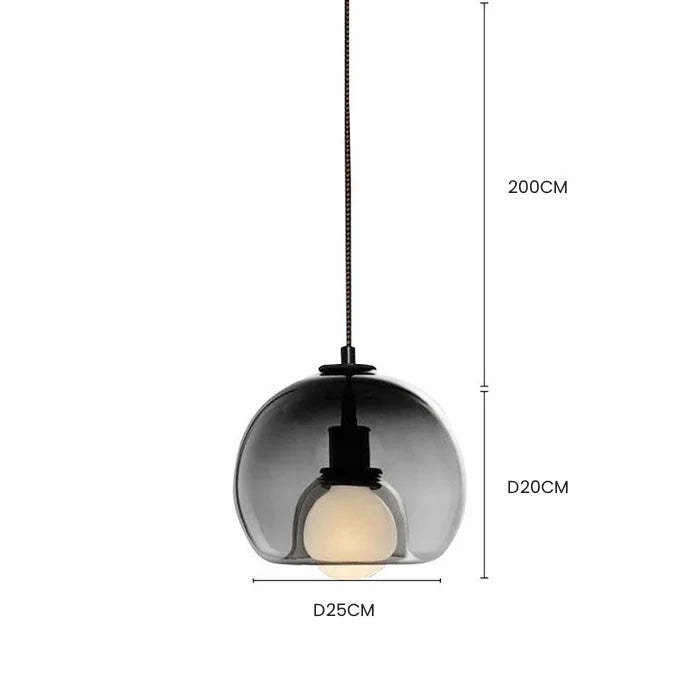 Modern Multi-Head Glass Kitchen Pendant Lights