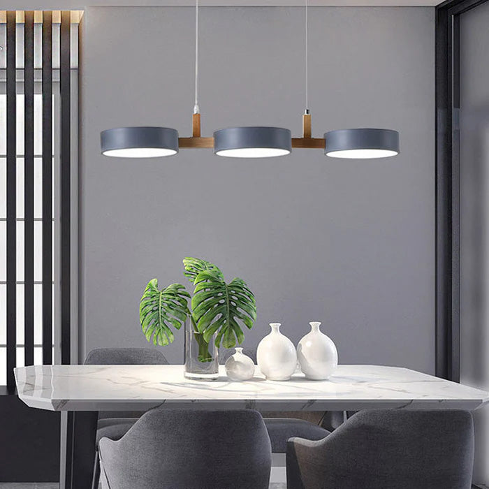 Contemporary Cylinder Multi Light Nordic Pendant Light