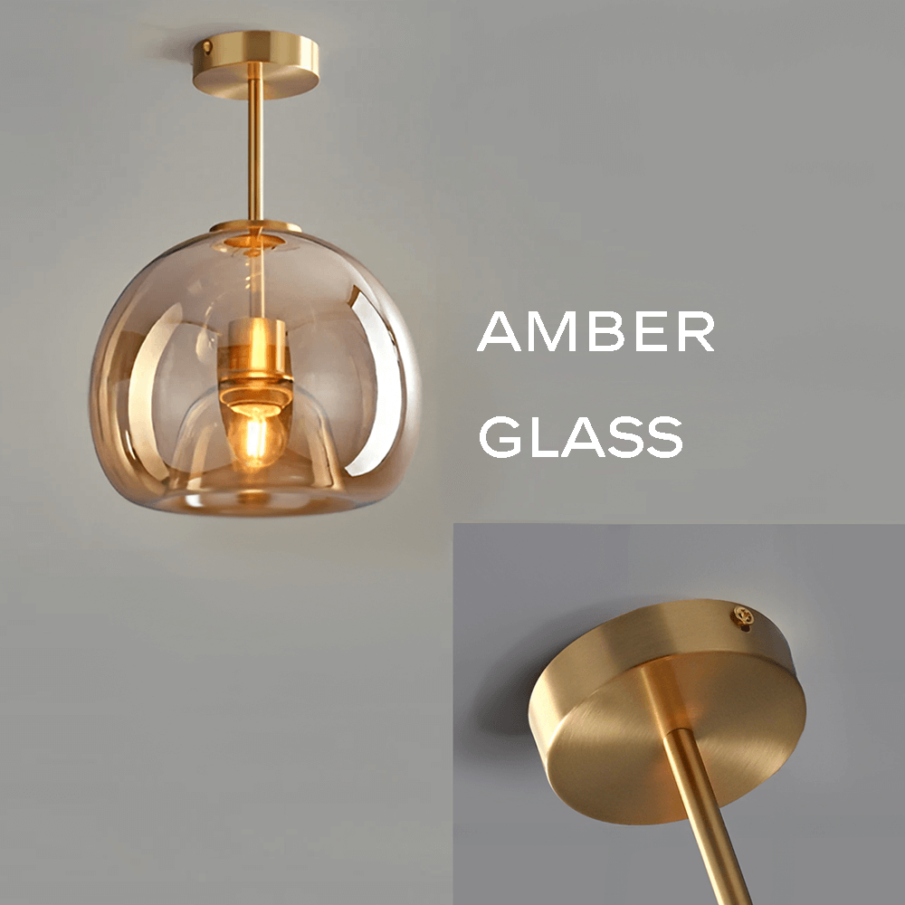 Modern Copper Flush Hallway Lights