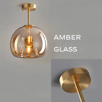 Modern Copper Flush Hallway Lights