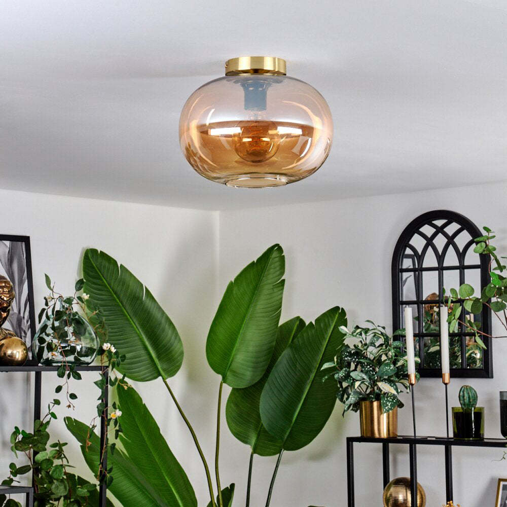 Homdiy Retro Ceiling Light Glass Ceiling Lights For Living Room