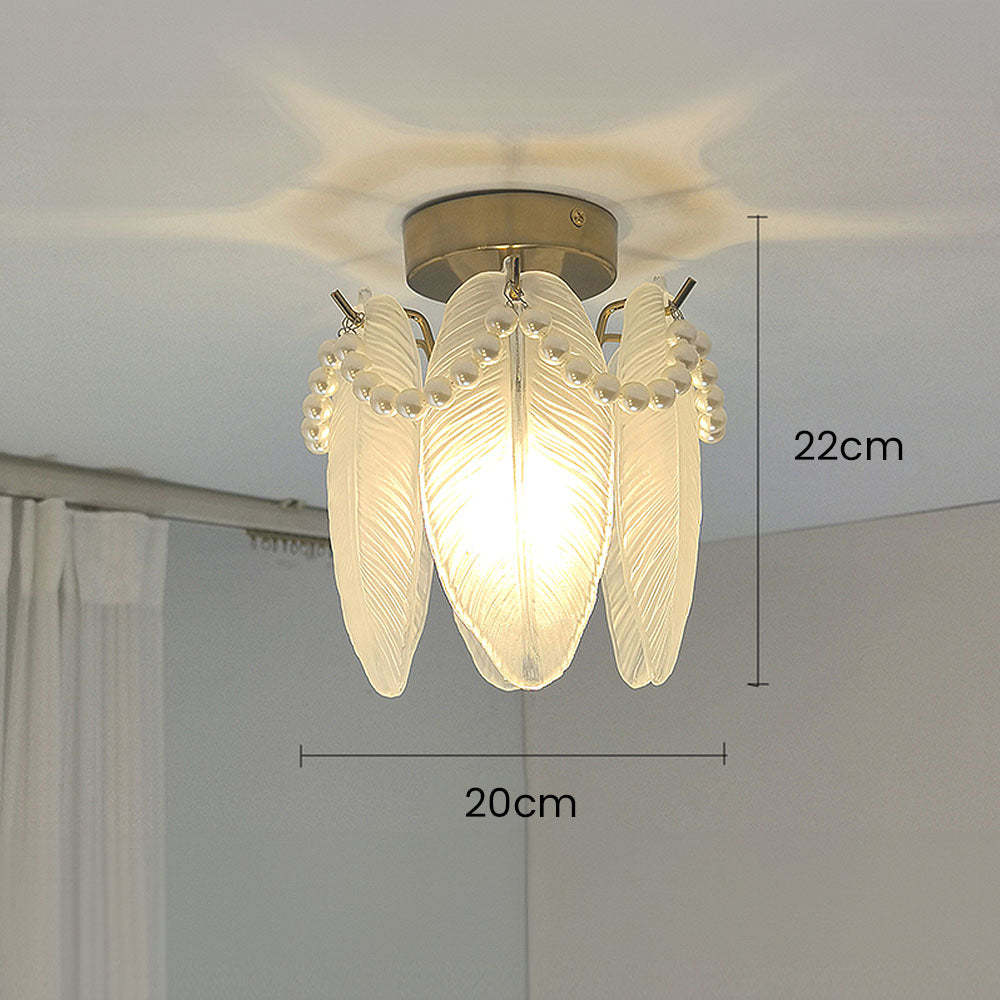 Luxury Glass Iron Living Room Ceiling Light