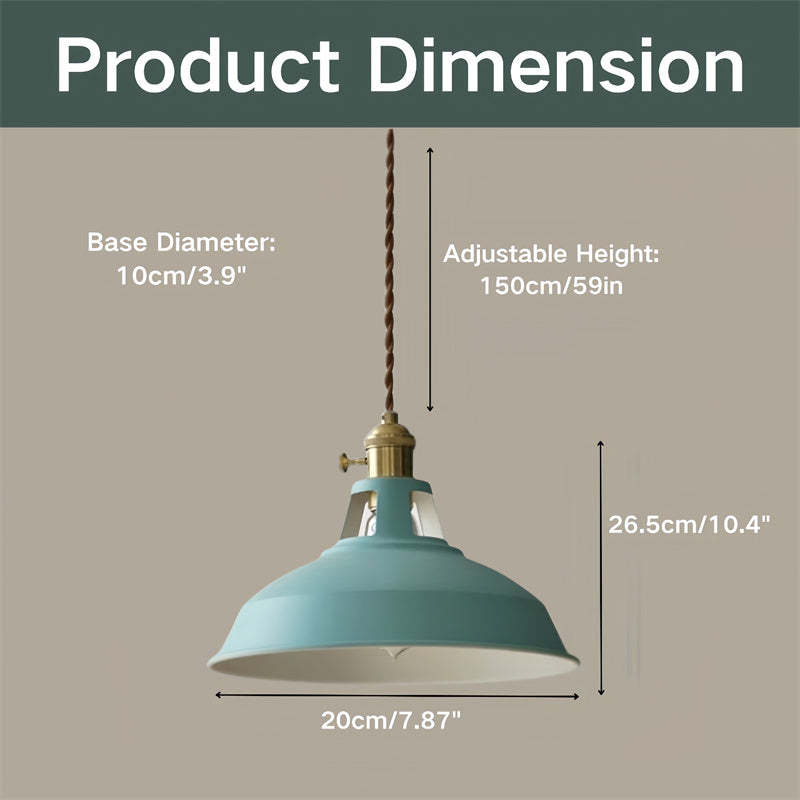 Modern Colourful Simple Kitchen Iron Pendant Light