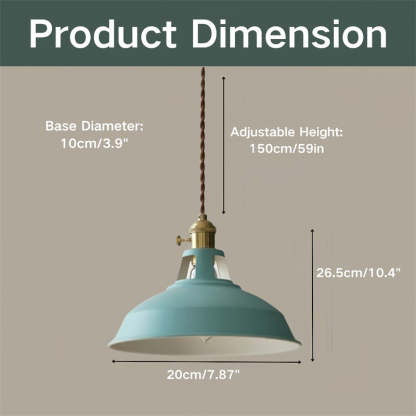 Modern Colourful Simple Kitchen Iron Pendant Light