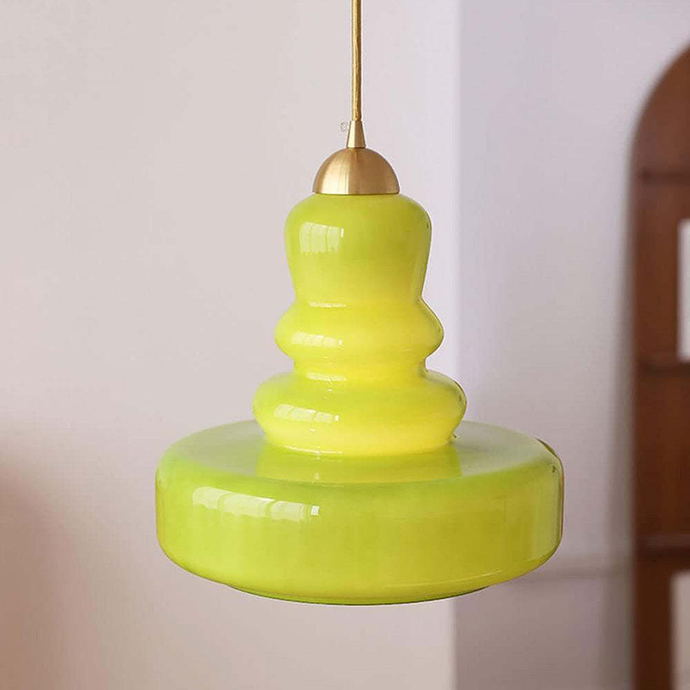 Bauhaus Colorful Gourd Glass Pendant Light