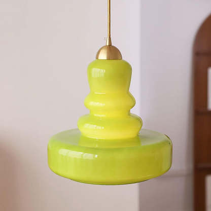 Bauhaus Colorful Gourd Glass Pendant Light