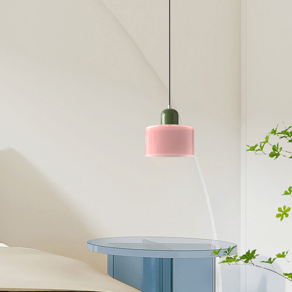 Modern Bauhaus Glass Bedside Pendant Light