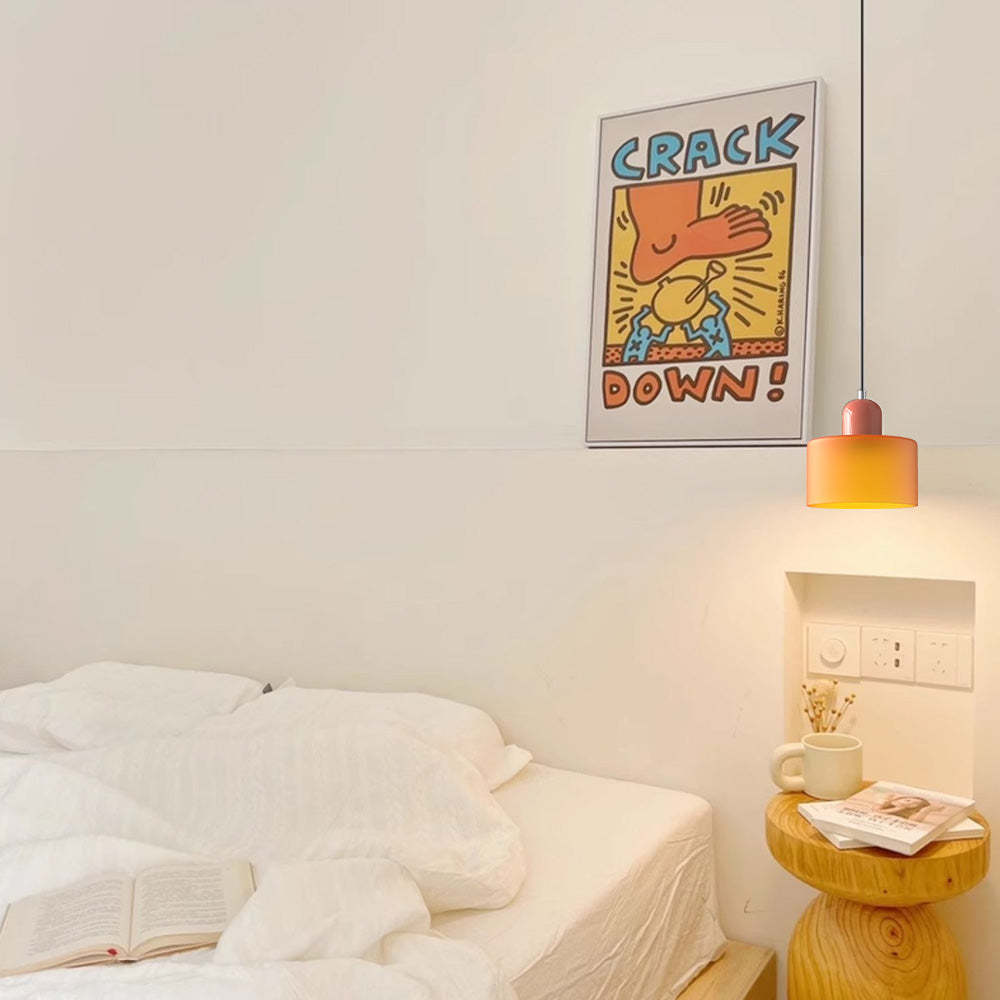 Modern Bauhaus Glass Bedside Pendant Light