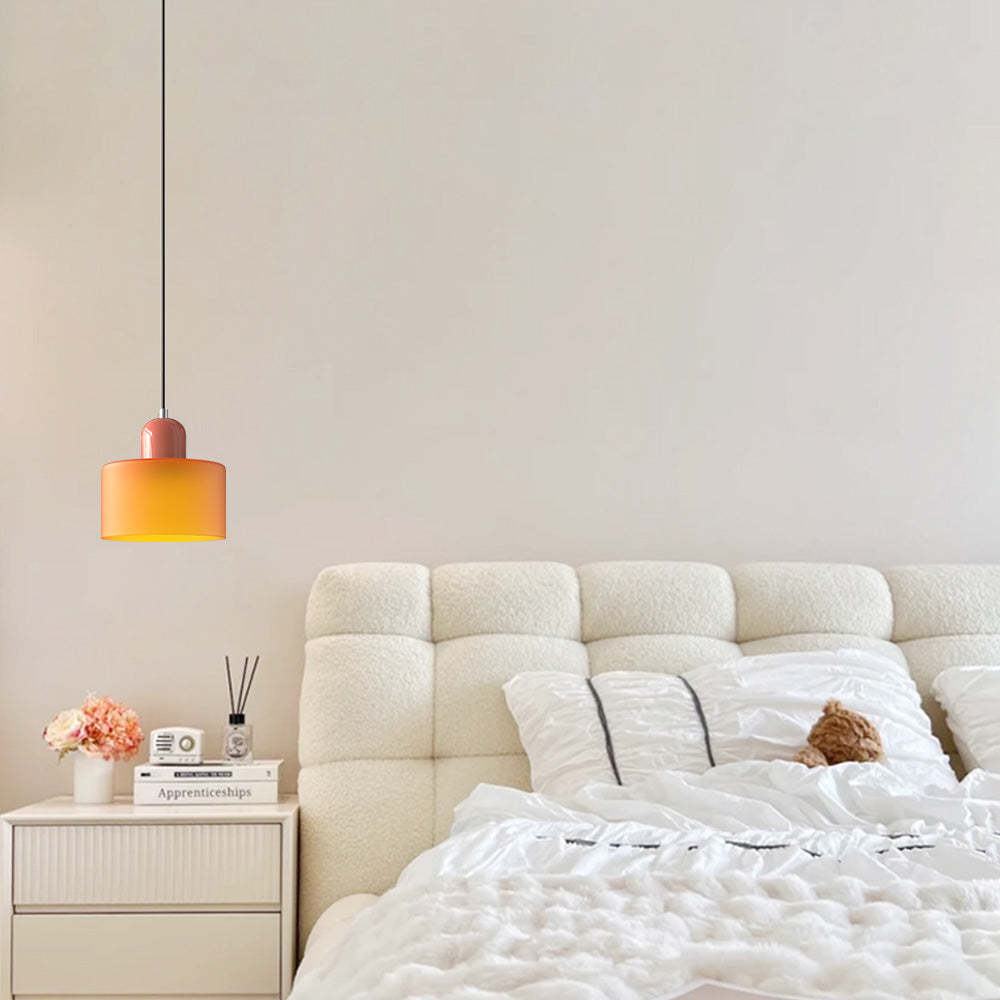 Modern Bauhaus Glass Bedside Pendant Light