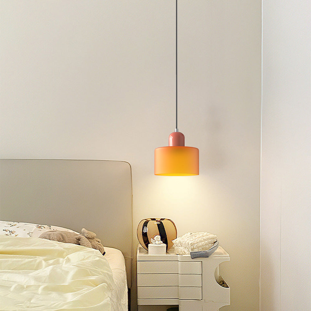 Modern Bauhaus Glass Bedside Pendant Light