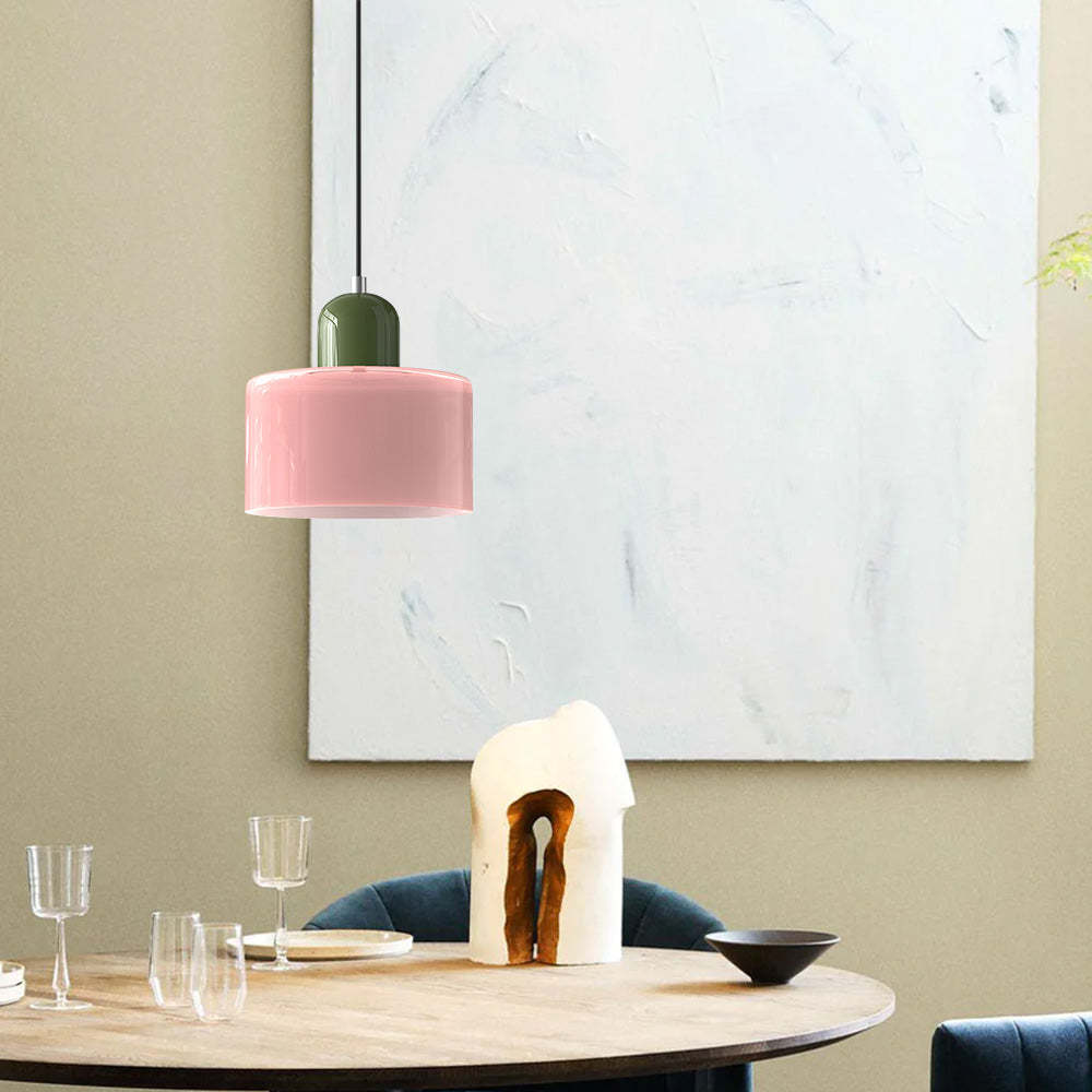 Modern Bauhaus Glass Bedside Pendant Light