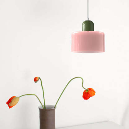 Modern Bauhaus Glass Bedside Pendant Light