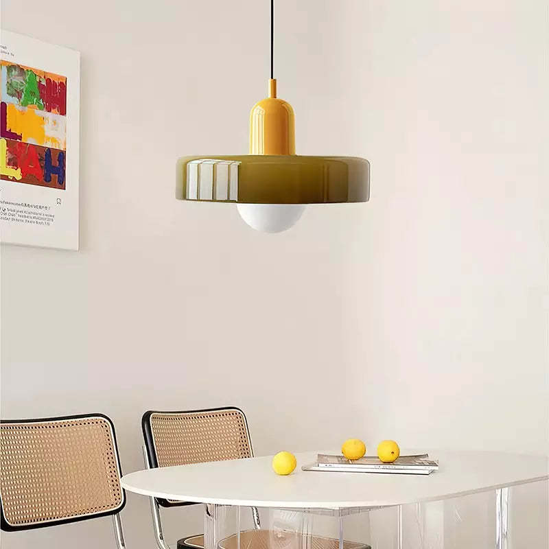 Bauhaus Stained Glass Pendant Light -Homdiy