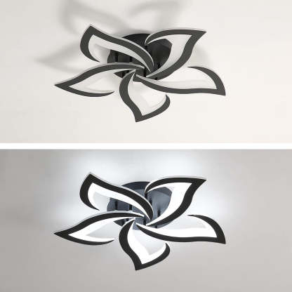 Modern Flower Shape Iron LED Ceiling Light For Bedroom