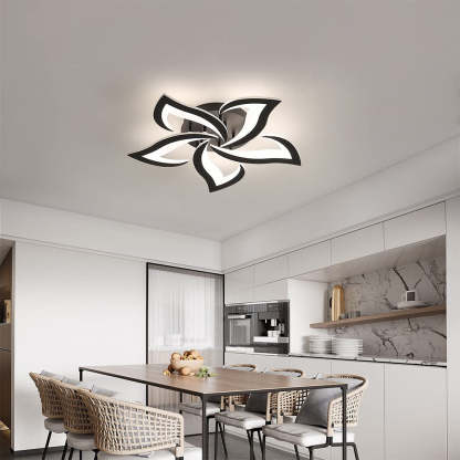 Modern Flower Shape Iron LED Ceiling Light For Bedroom