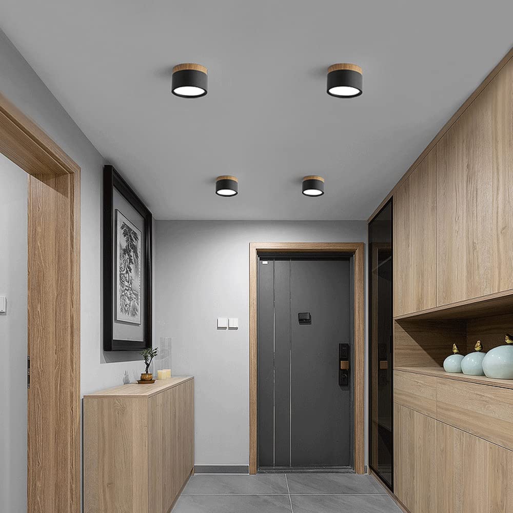 Cylinder Small Hallway Flush Ceiling Lamp For Living Room